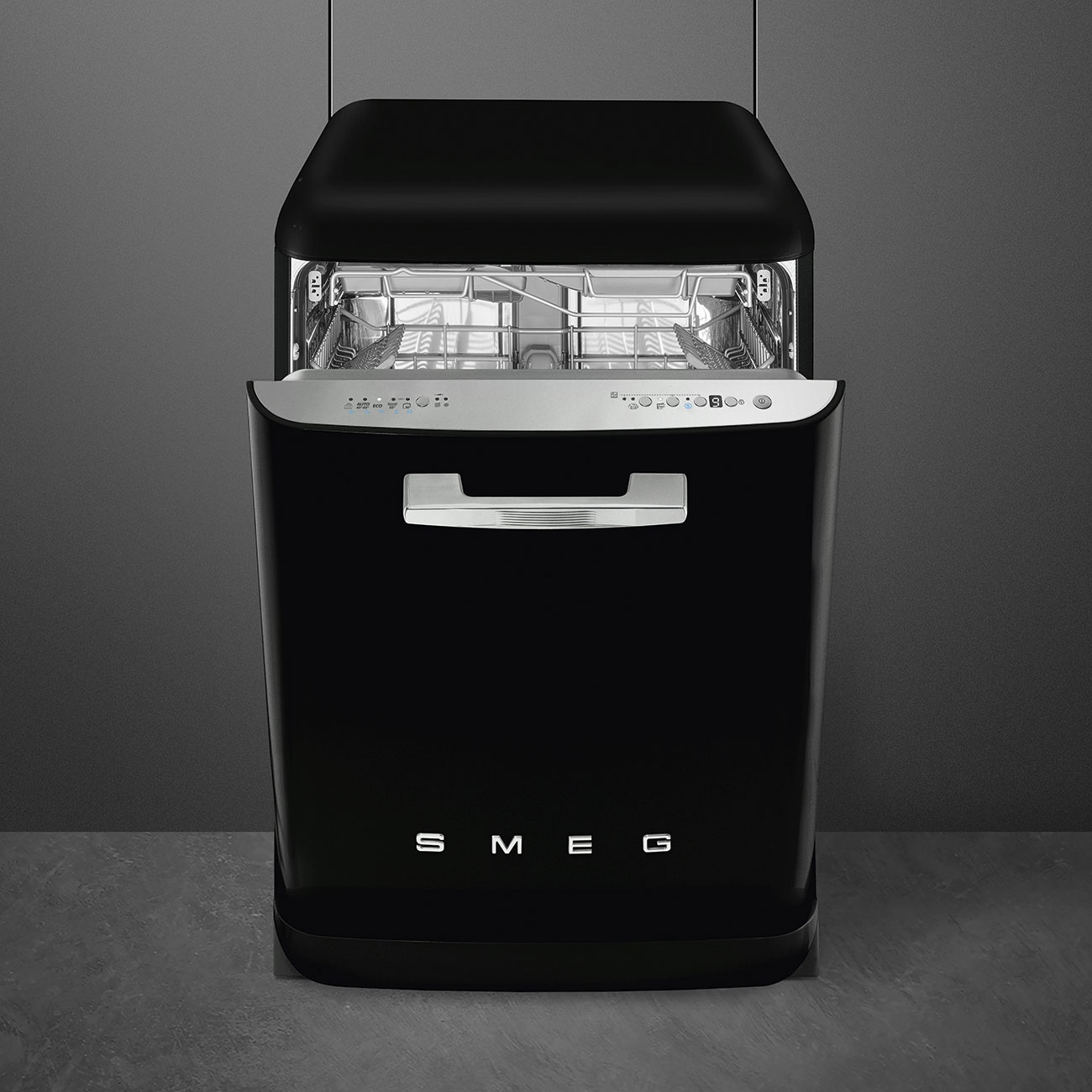 Máy rửa bát độc lập Smeg LVFABBL3 - 50's Style Đen - Planetario