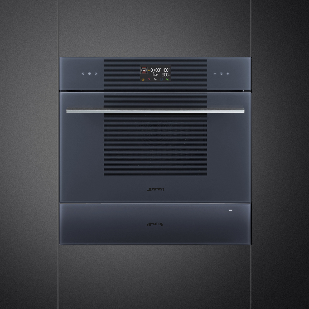 Lò nướng kết hợp vi sóng Smeg SO4102M1G - Galileo Micro Combi - Compacto 45cm - Línea