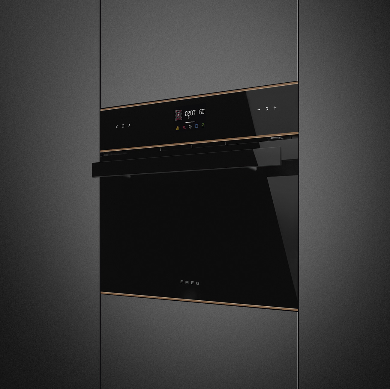Lò nướng kết hợp vi sóng Smeg SO4602M1NR - Galileo Micro Combi - Compacto 45cm - Dolce Stil Novo