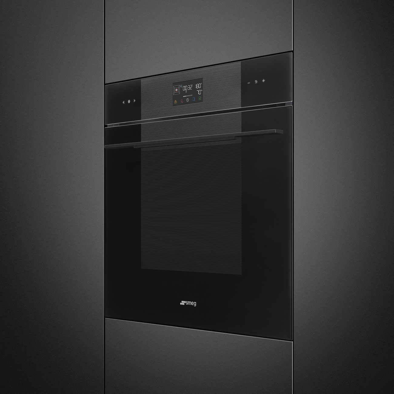 Lò nướng kèm hấp Smeg SO6102S3PB3 - Galileo Steam100 - 60cm - Línea Đen Bóng