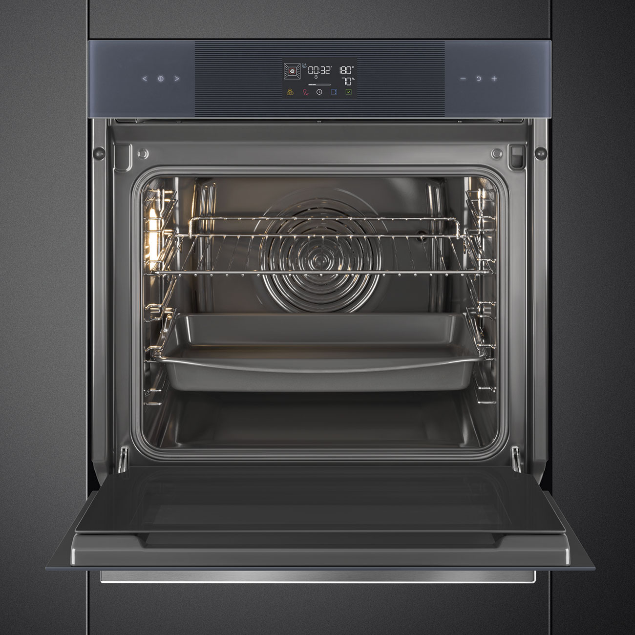 Lò nướng kèm hấp Smeg SO6102S3PG - Galileo Steam100 - 60cm - Línea