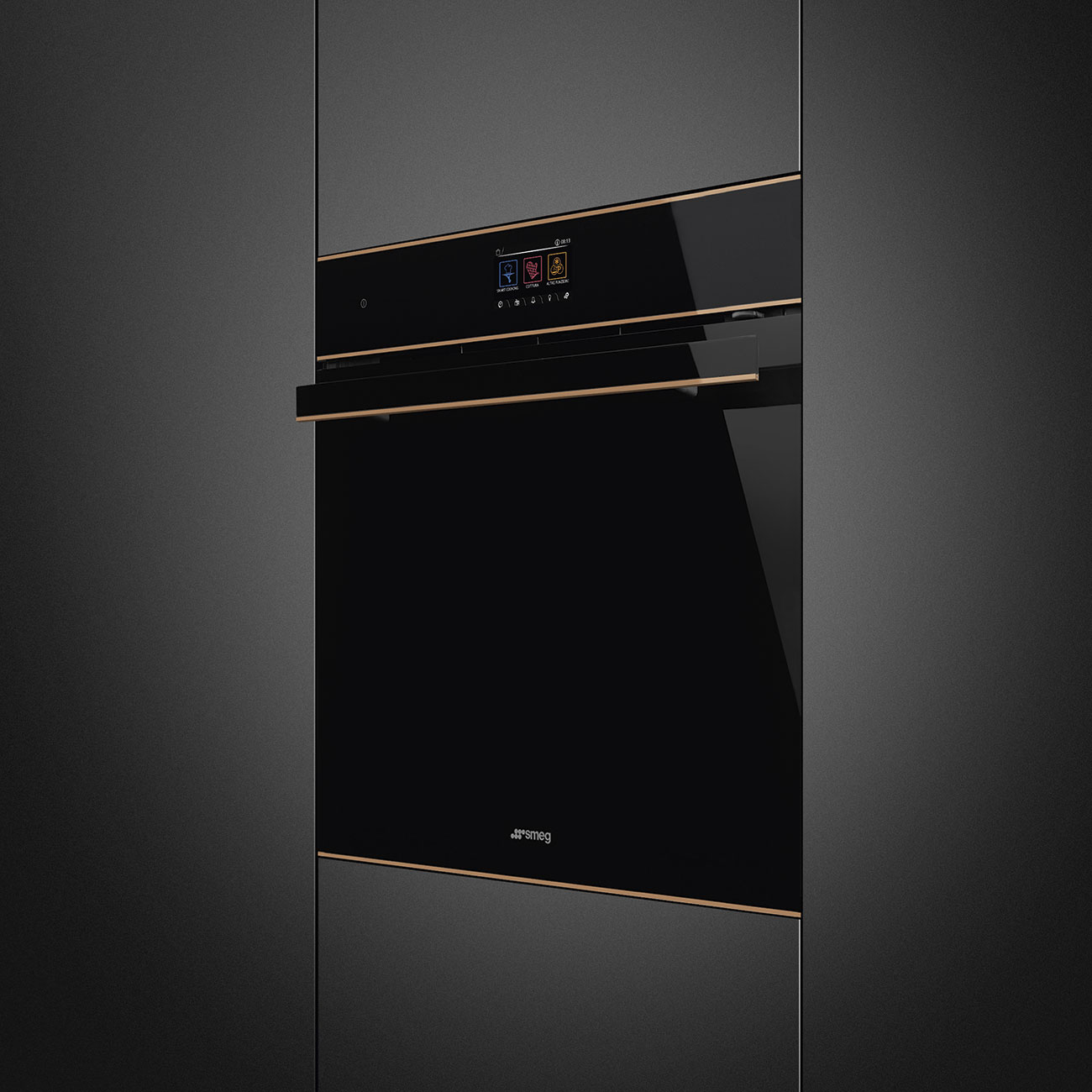 Lò nướng kèm hấp Smeg SO6604S4PNR - Galileo Steam100 Pro - 60cm - Dolce Stil Novo