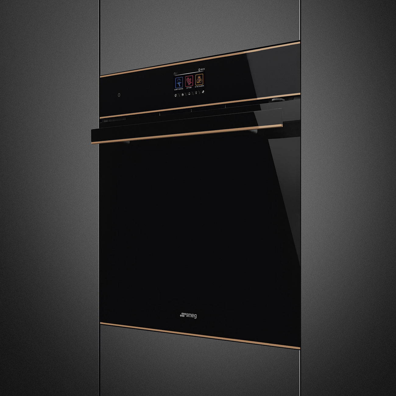 Lò nướng kèm hấp Smeg SOP6604S2PNR - Galileo Vapor Pirolítico - 60cm - Dolce Stil Novo